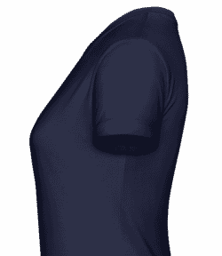 Caferacer Helmet -  T-shirt Shirtinator femme - Bleu marine - Gauche