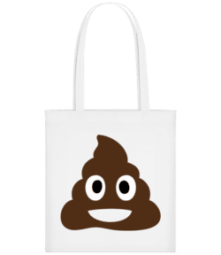 Emoji Tas De Merde - Tote Bag - Blanc - Devant