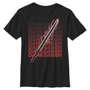 Star Wars - The Mandalorian - Skupina Darksaber Text - Enfant T-shirt - Noir - Devant