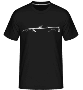 'Chevrolet Corvette C7 Z06' Silhouette -  T-Shirt Shirtinator homme - Noir - Devant