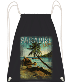 Paradise Aloha - Sac à dos Drawstring - Noir - Vorn