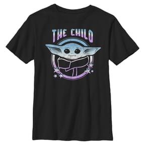 Star Wars - The Mandalorian - The Child Child Stars - Enfant T-shirt - Noir - Devant
