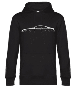 'BMW M6 (E63)' Silhouette - Sweat à capuche premium Unisexe - Noir - Devant