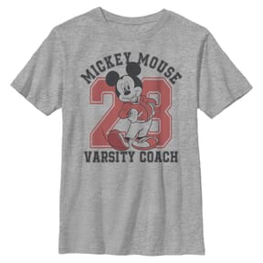 Disney - Mickey Mouse - Mickey Mouse Varsity Mouse - Enfant T-shirt - Gris chiné - Devant