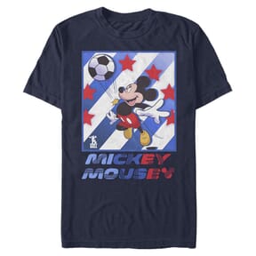 Disney Classics - Mickey Mouse - Mickey Football Star - Homme T-shirt - Bleu marine - Devant