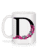 Preview: Flowers Initial D - Mug - White - Back