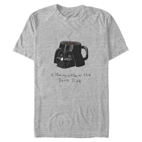 Star Wars - Darth Vader Coffee on the Dark Side - Homme T-shirt - Gris chiné - Devant