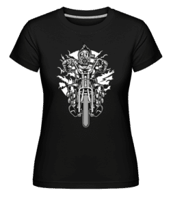 Gasmask Chopper -  T-shirt Shirtinator femme - Noir - Devant
