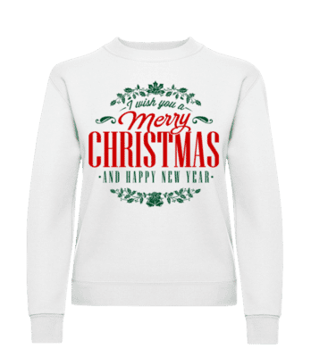 Merry Christmas Label · Sweatshirt Femme