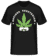 Aperçu: Obvious Vegetarian Weed - T-shirt standard Homme - Noir - Devant