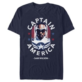 Marvel - Falcon et le soldat de l'hiver - Falcon Caps Inspiration - Homme T-shirt - Bleu marine - Devant