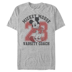 Disney - Mickey Mouse - Mickey Mouse Varsity Mouse - Homme T-shirt - Gris chiné - Devant