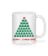 Aperçu: Merry Christmas Pixel Monster - Mug en céramique blanc - Blanc - Devant